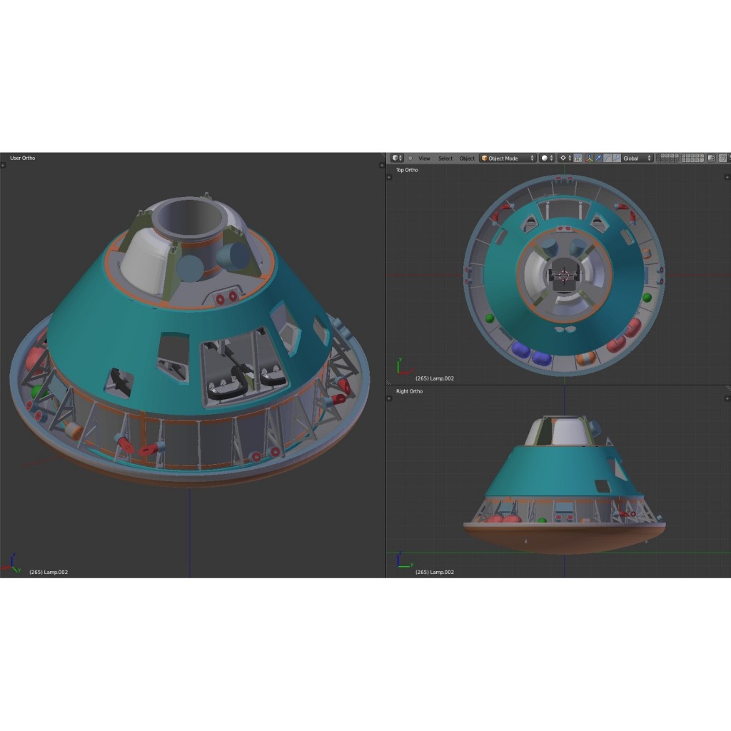 Apollo 3D: Command Module and Service Module  Block 2  preview image 3